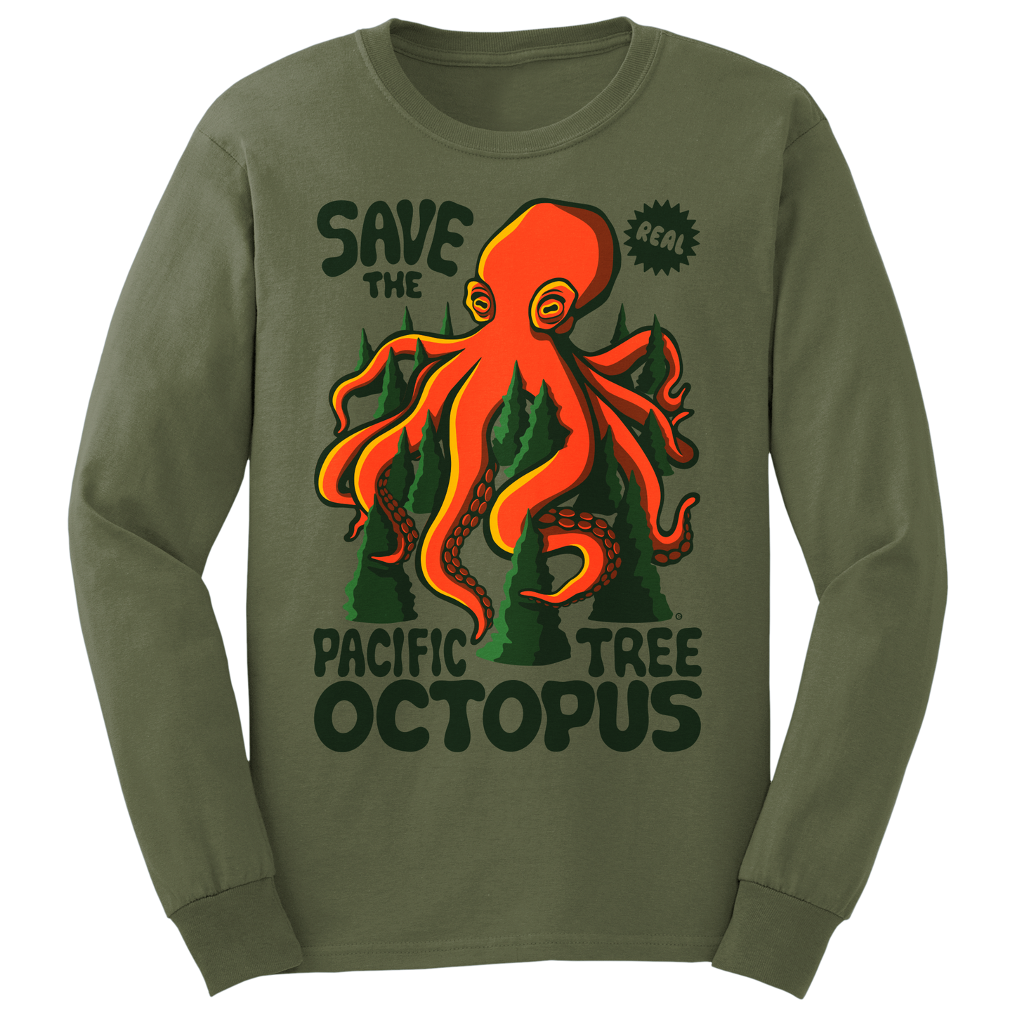 Pacific Tree Octopus Long Sleeve T-Shirt