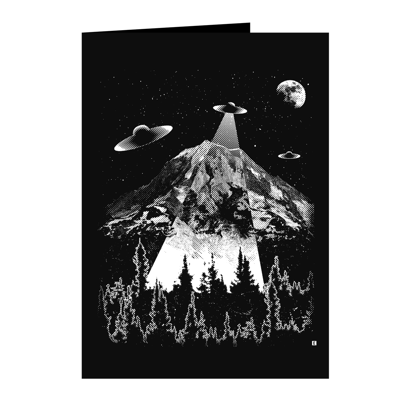 Mount Rainier UFO Greeting Card