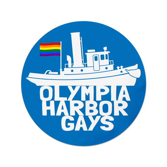 Olympia Harbor Gays Sticker